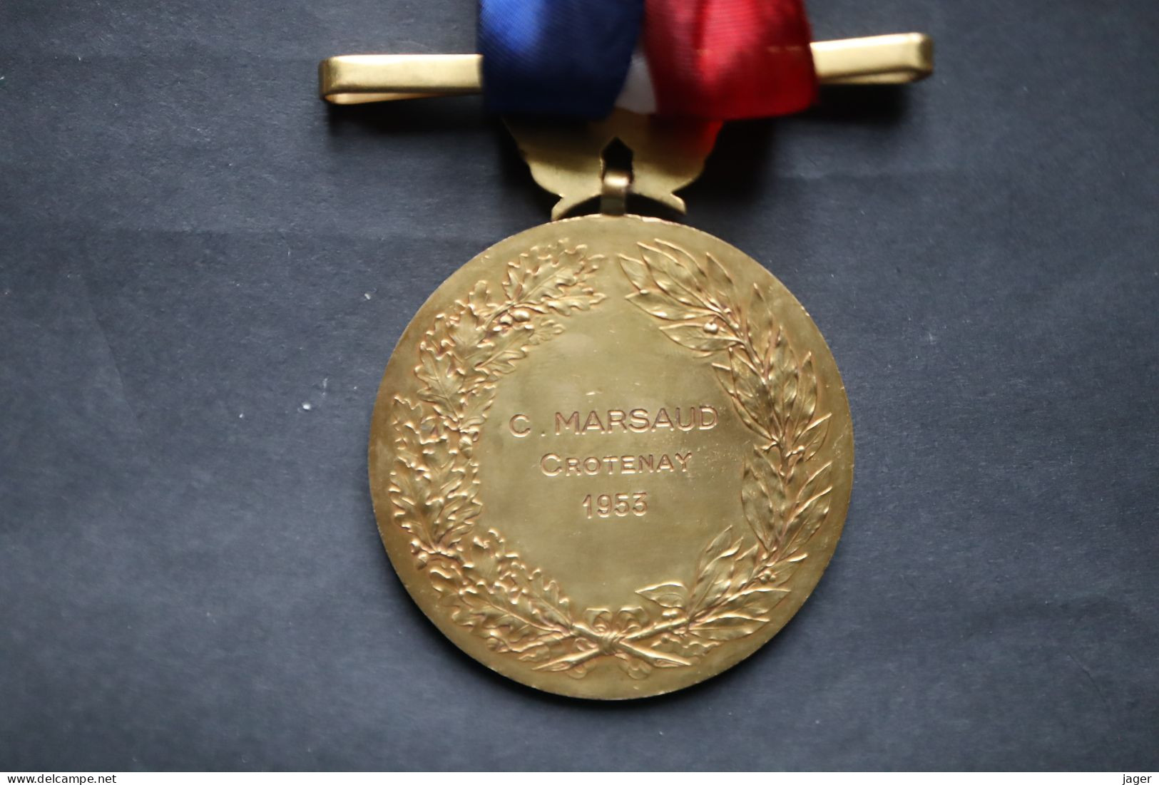 Grande Médaille De PRIX Attribuée Mariane Par O.ROTY - Francia