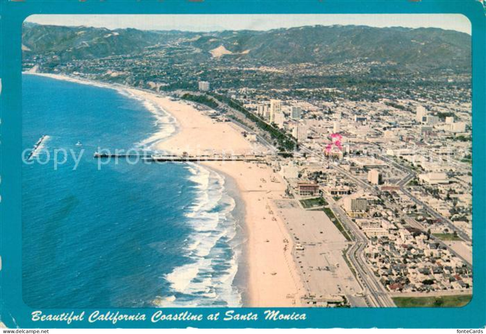 73744642 Santa_Monica_California California Coastline Aerial View - Autres & Non Classés
