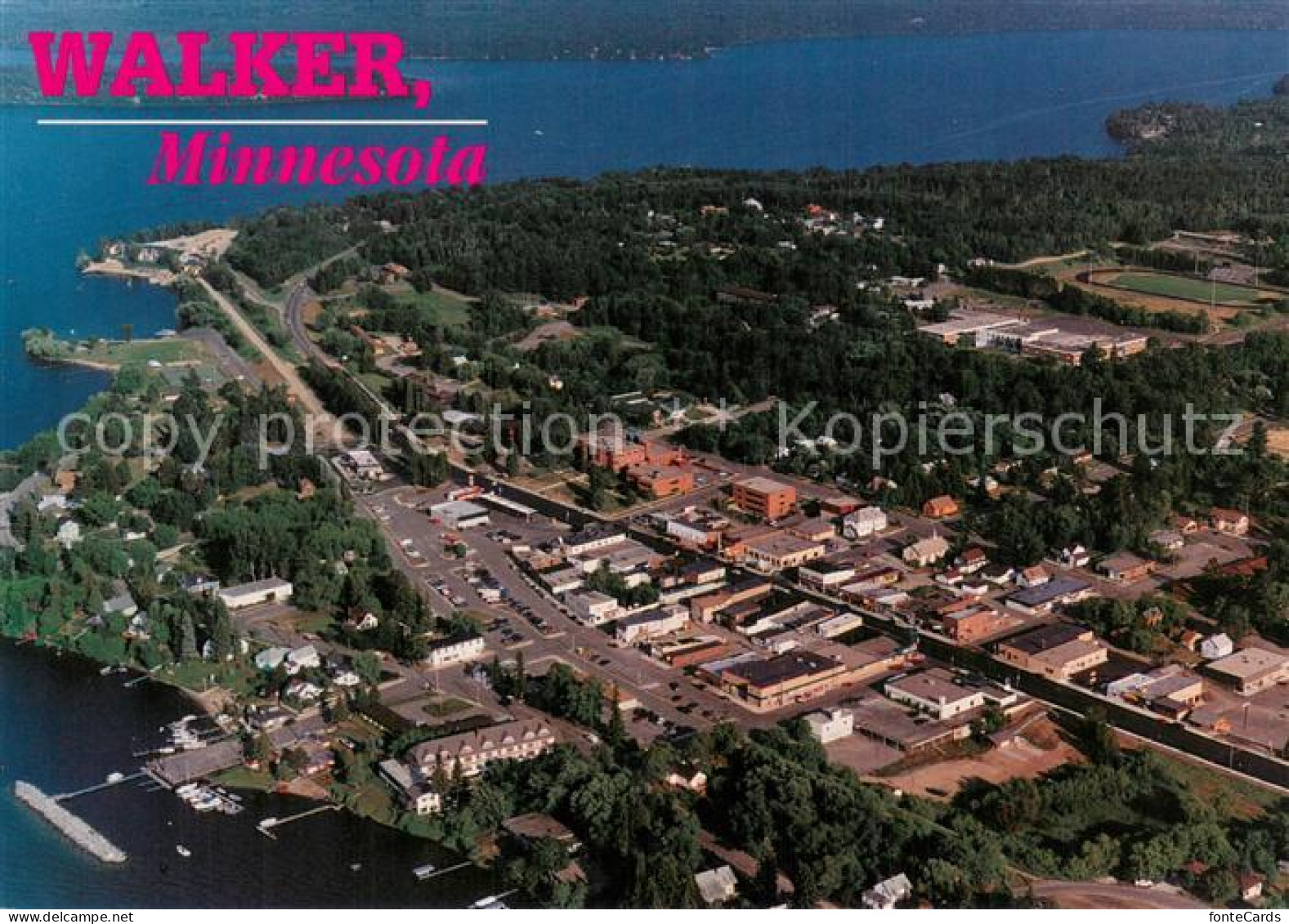 73744619 Walker_Minnesota City Of Walker And Leech Lake Aerial View - Otros & Sin Clasificación