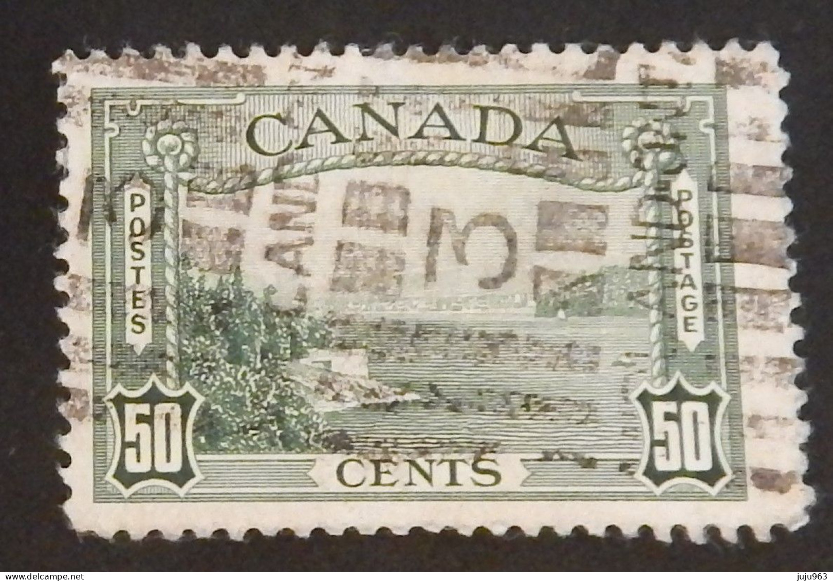 CANADA YT 200 OBLITERE "PORT DE VANCOUVER" ANNÉE 1938 - Usados