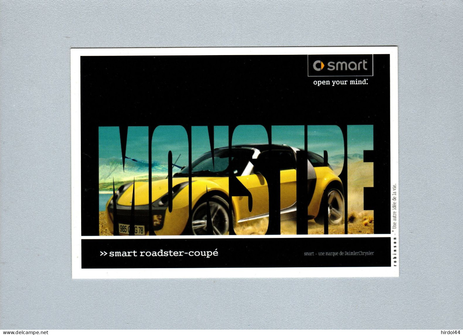 Automobile : Pub Pour La Smart Roadster-coupé - Passenger Cars