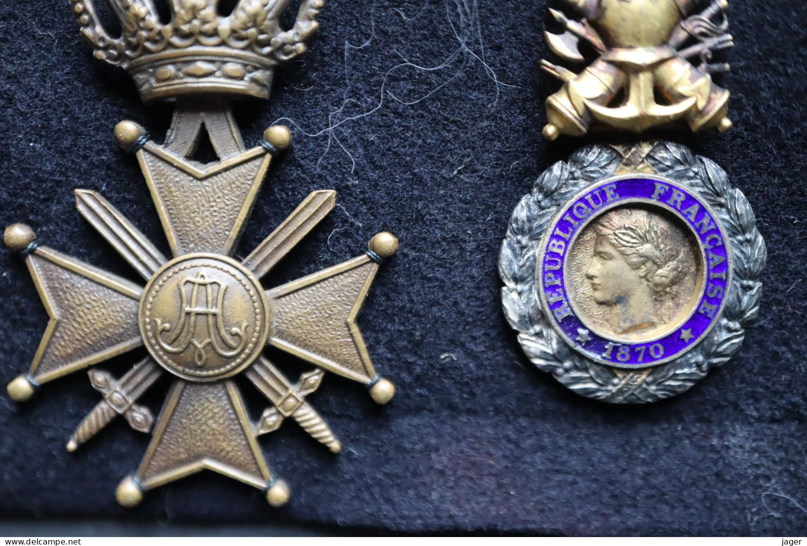3 Médailles Anciennes Belgique Guerre - België