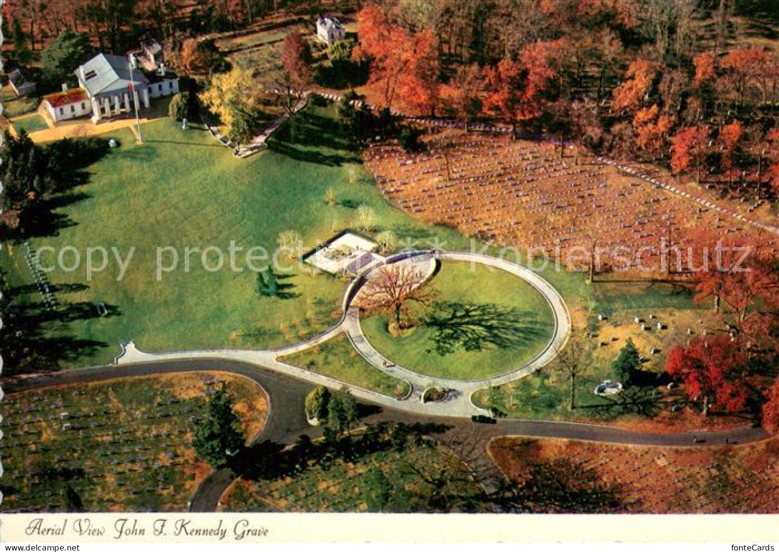 73734125 Arlington_Virginia Fliegeraufnahme John F. Kennedy Grave - Sonstige & Ohne Zuordnung