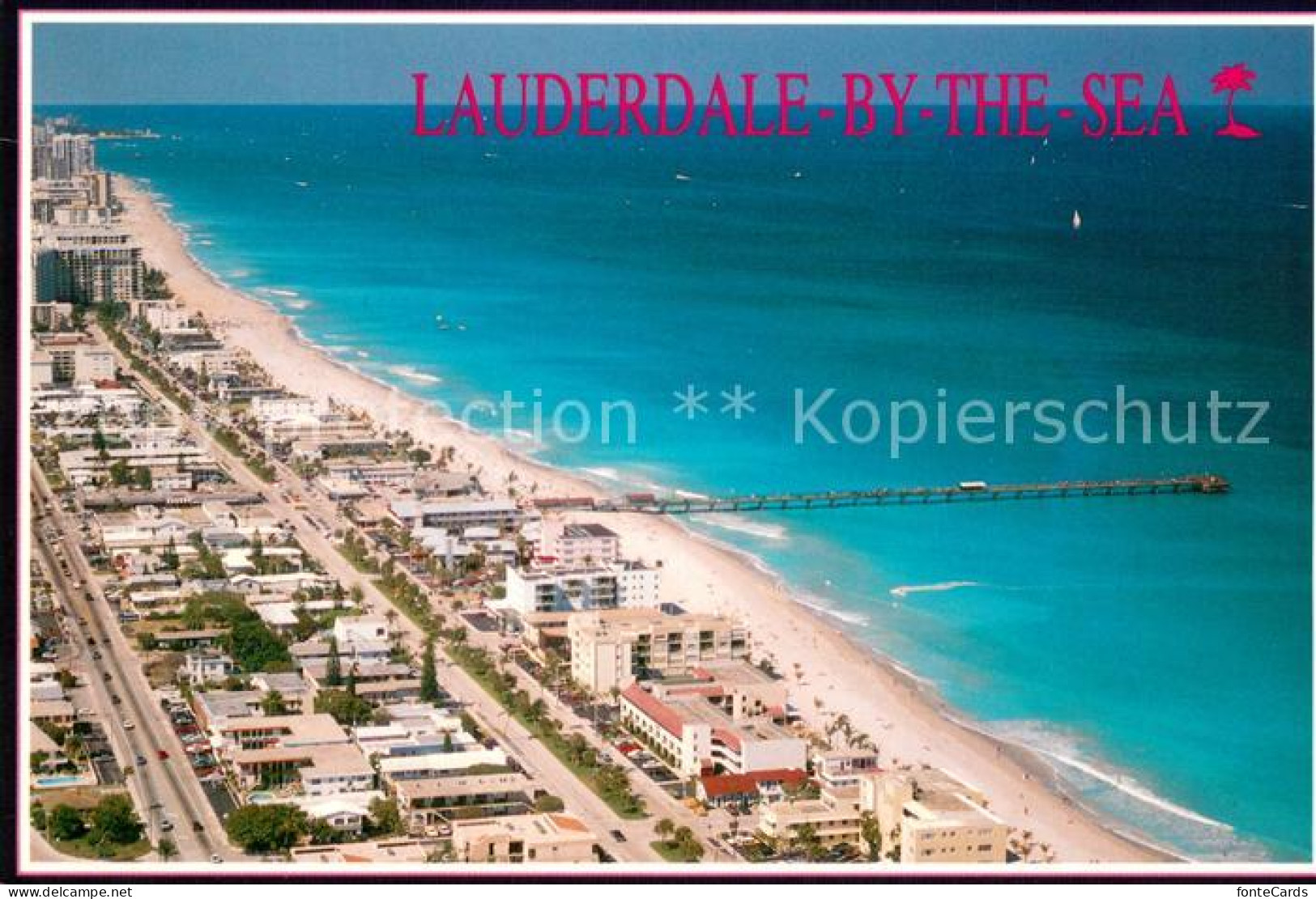 73733596 Lauderdale Fort Florida Panorama Sea Front Aerial View  - Autres & Non Classés