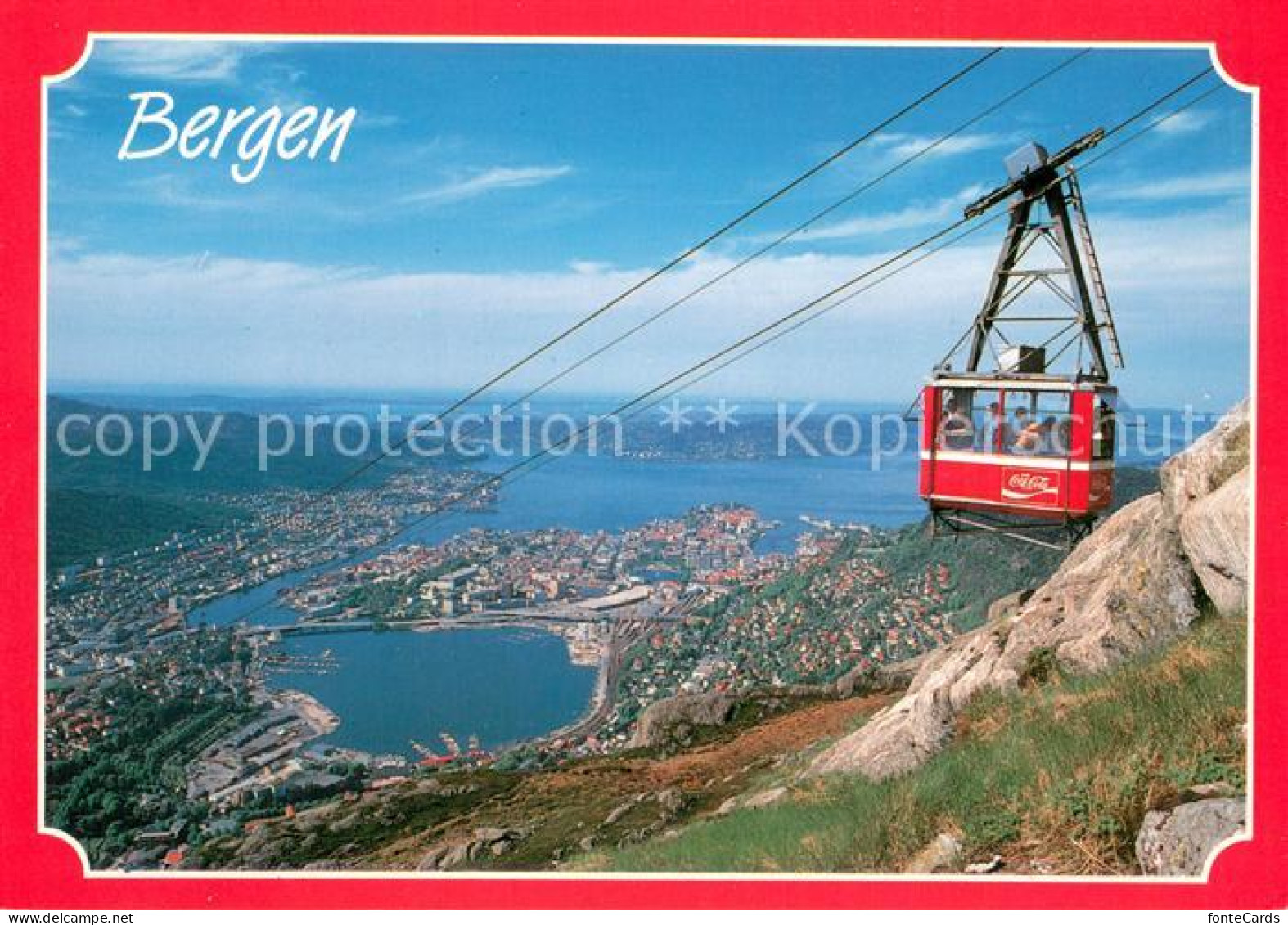 73715079 Bergen Norwegen Ulriken Mountain Bergbahn Bergen Norwegen - Norway