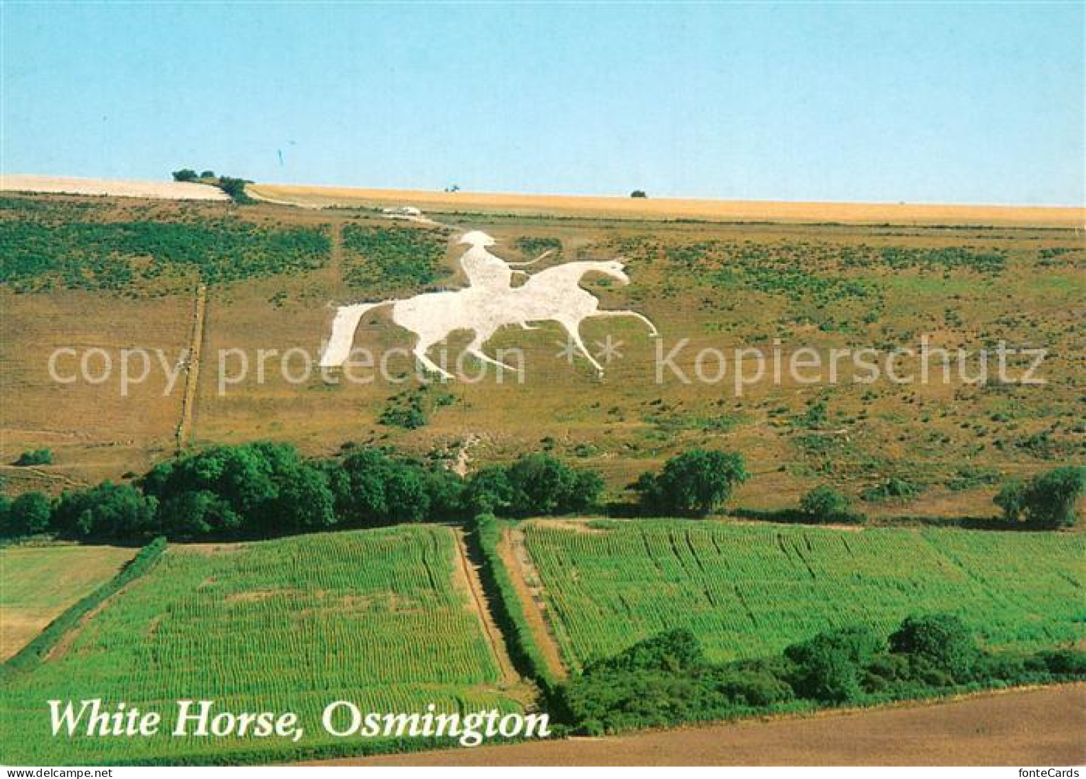 73715064 Weymouth Dorset Osmington White Horse Hill Figure Of King George III Ae - Otros & Sin Clasificación