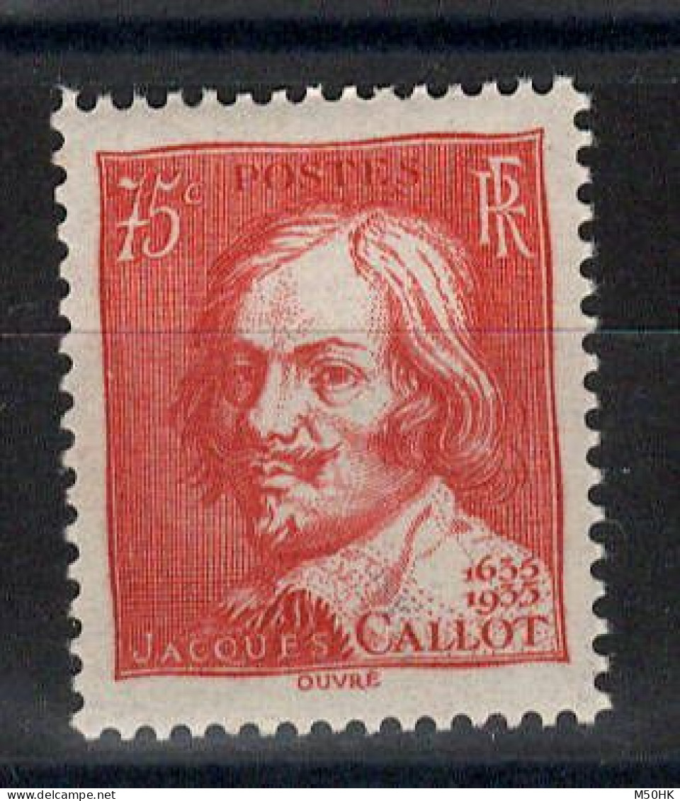 YV 306 N** MNH Luxe , Jacques Callot , Cote 22 Euros - Unused Stamps