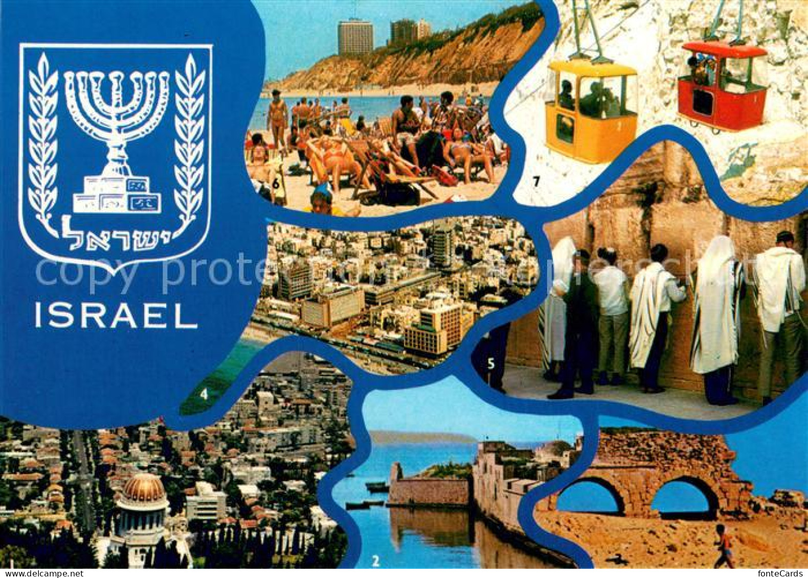73714687 Israel Haifa Acre Caesarea Tel-Aviv Jerusalem Western-Wall Netanya Rosh - Israel