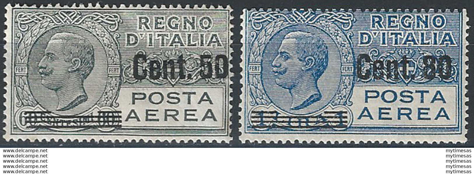 1927 Italia Posta Aerea Nuovo Valore 2v. MNH Sassone N. 8/9 - Altri & Non Classificati