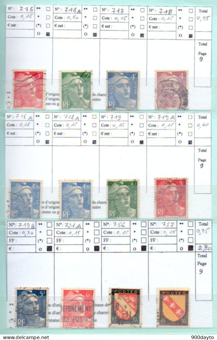 FRANCE Oblitérés (Lot N° 29 F34: 117 Timbres). - Other & Unclassified