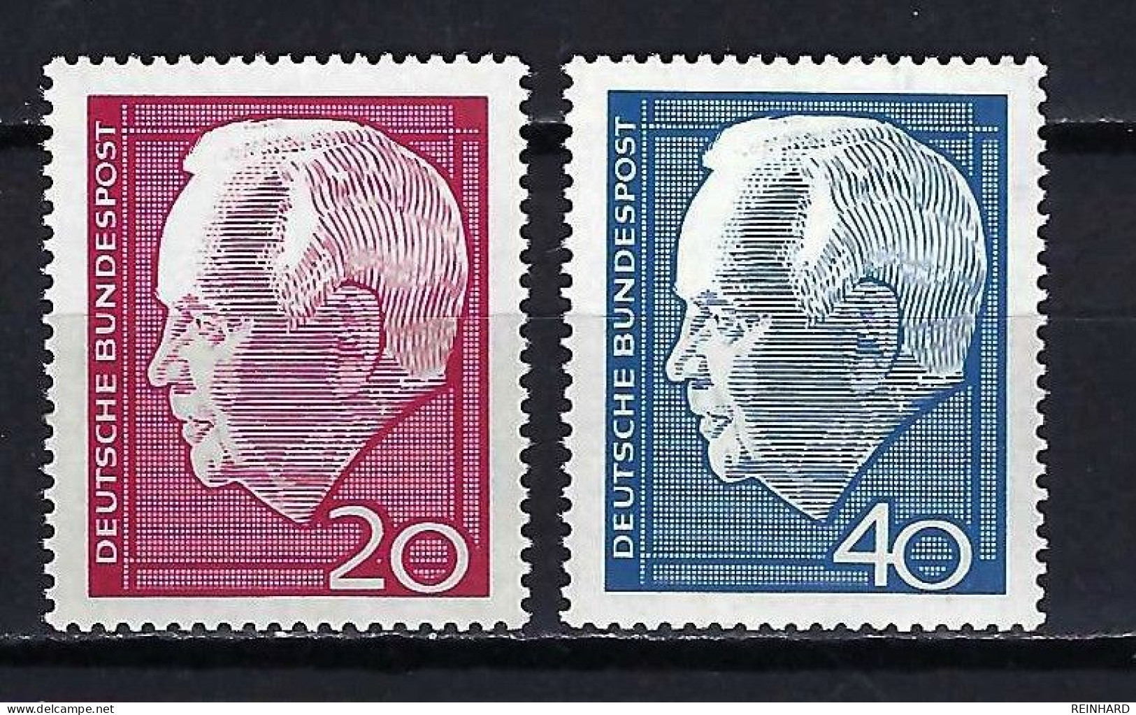 BUND Komplettsatz Mi-Nr. 429 - 430 Heinrich Lübke Postfrisch - Siehe Bild - Unused Stamps