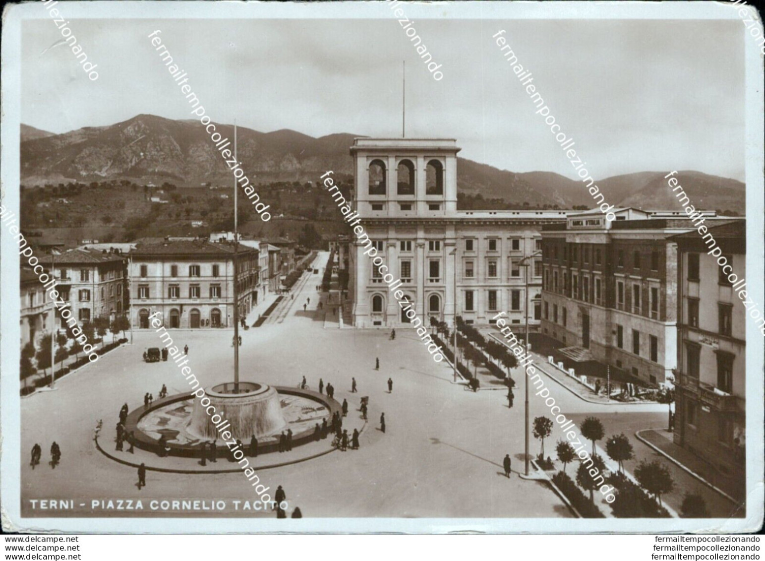 Ae689 Cartolina Terni Citta' Piazza Cornelio Tacito - Perugia