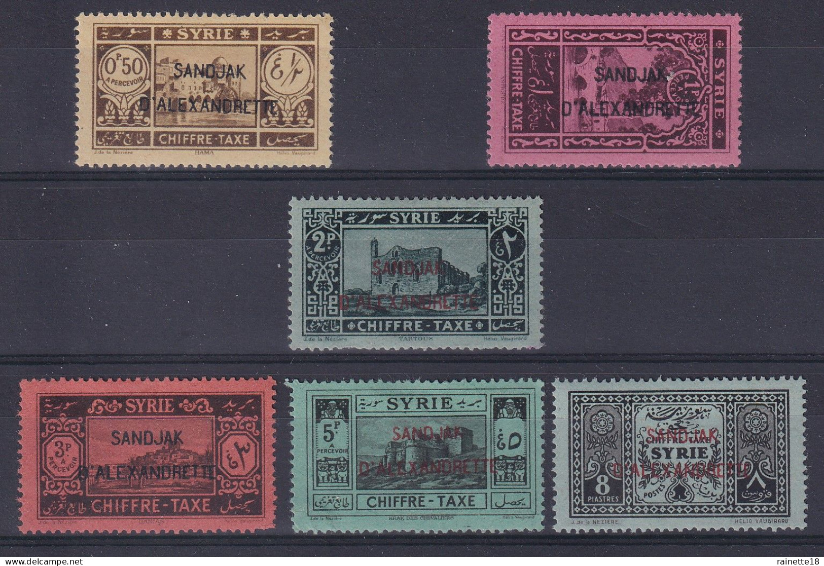 Alexandrette          Taxes   1/6 * - Unused Stamps