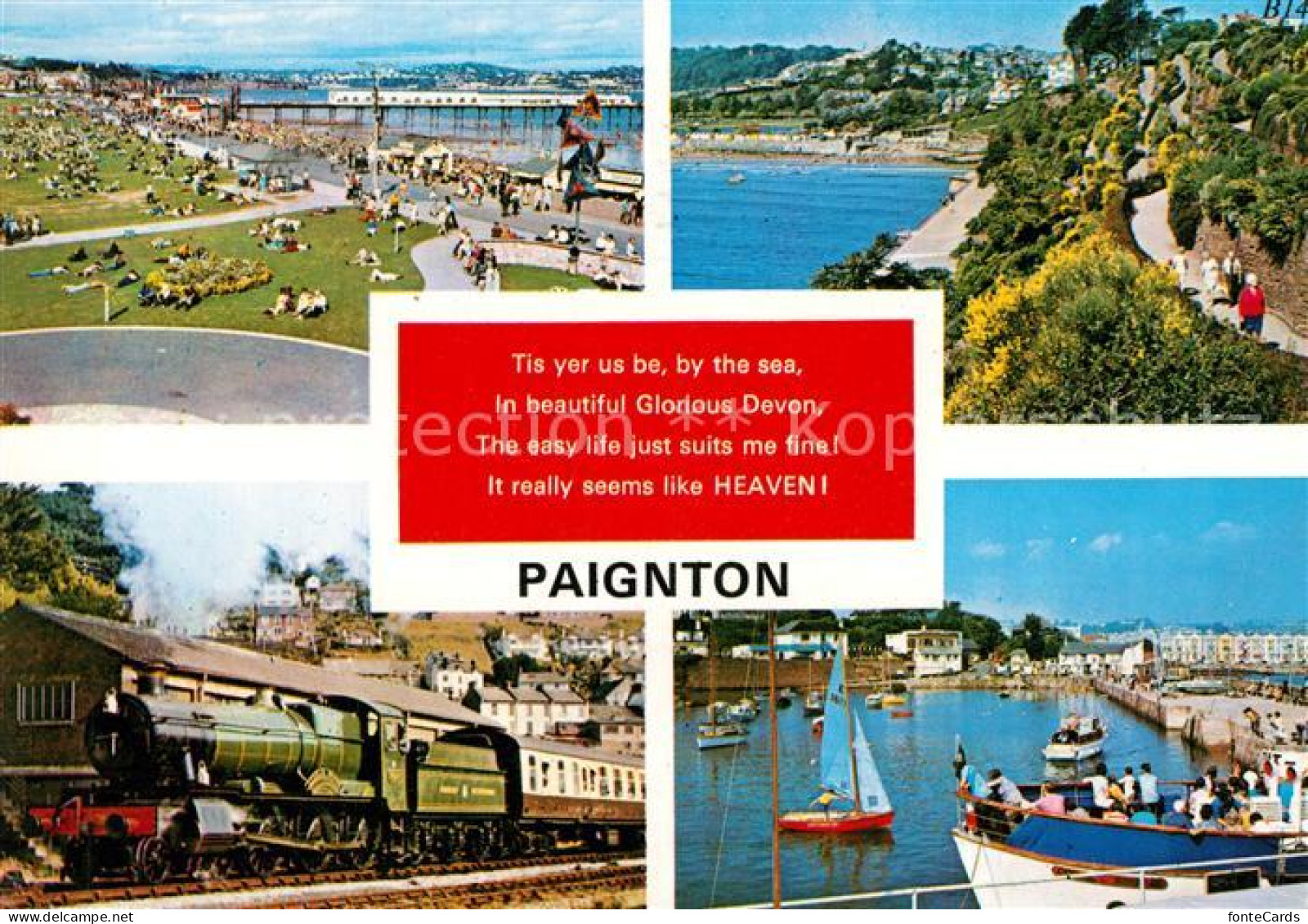 73269201 Paignton Liegewiese Uferpromenade Eisenbahn Hafen Paignton - Andere & Zonder Classificatie