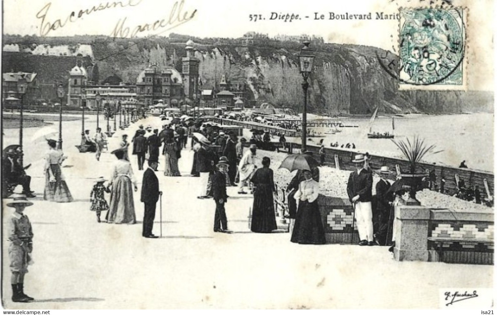 FRANCE: DIEPPE: Le Boulevard Maritime. 1906 - Dieppe