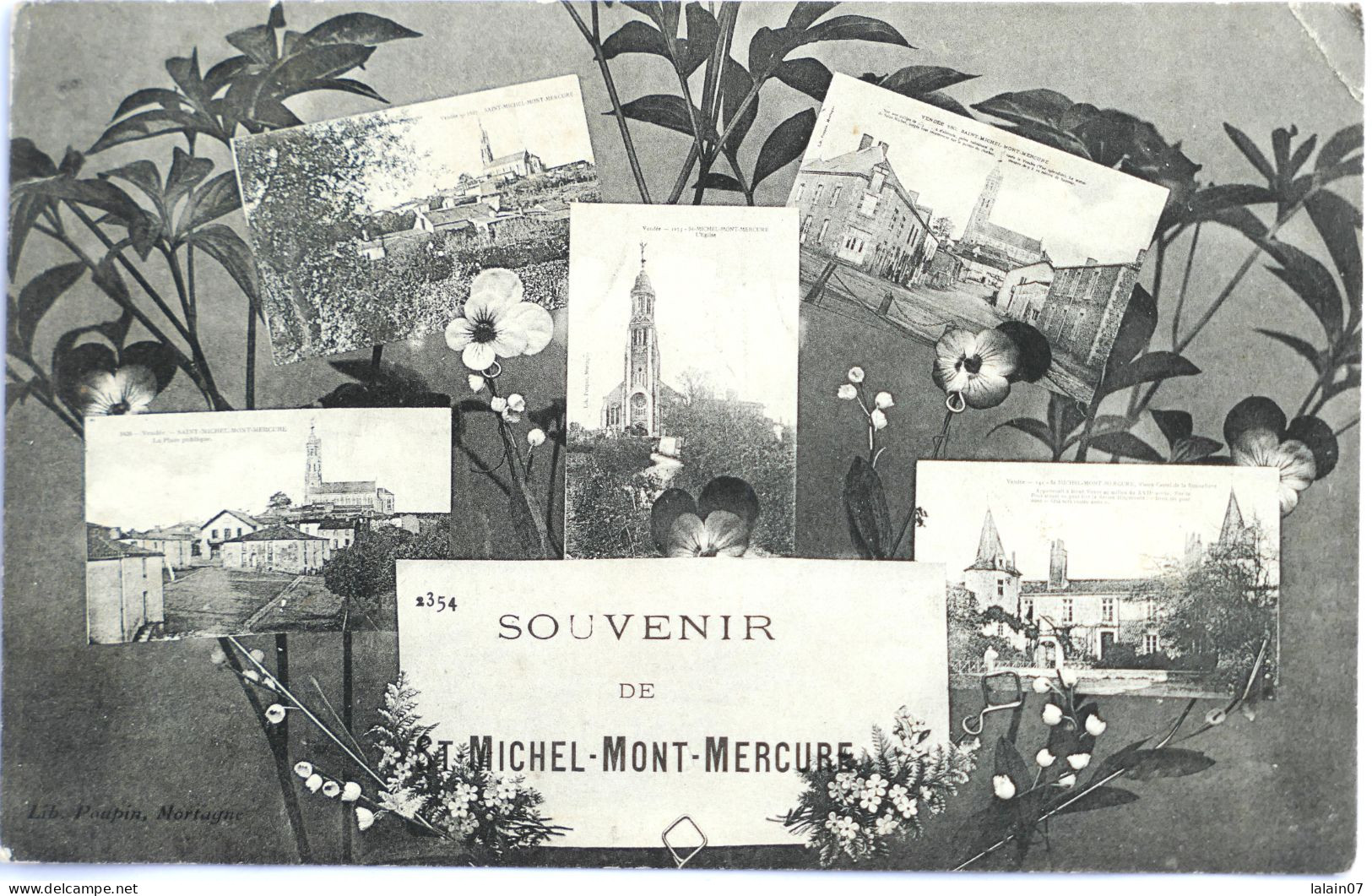 C. P. A. : 85 : Souvenir De SAINT MONT MICHEL MONT MERCURE En 5 Vues, Timbre En 1910 - Other & Unclassified