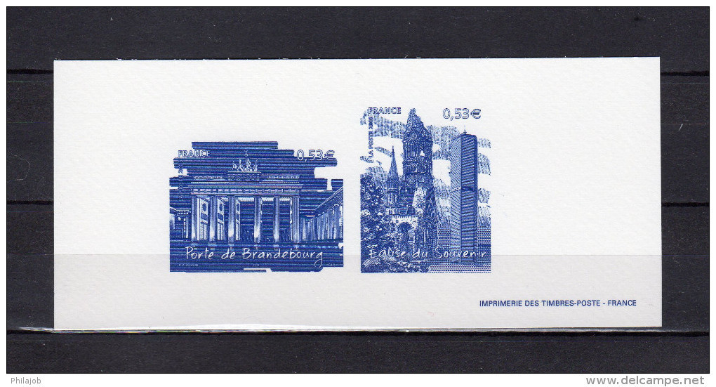 " BERLIN " Sur 2 Gravures Officielles De 2005 N° YT 3810 à 3813 (= BF 88)  En Parfait état. - Otros & Sin Clasificación