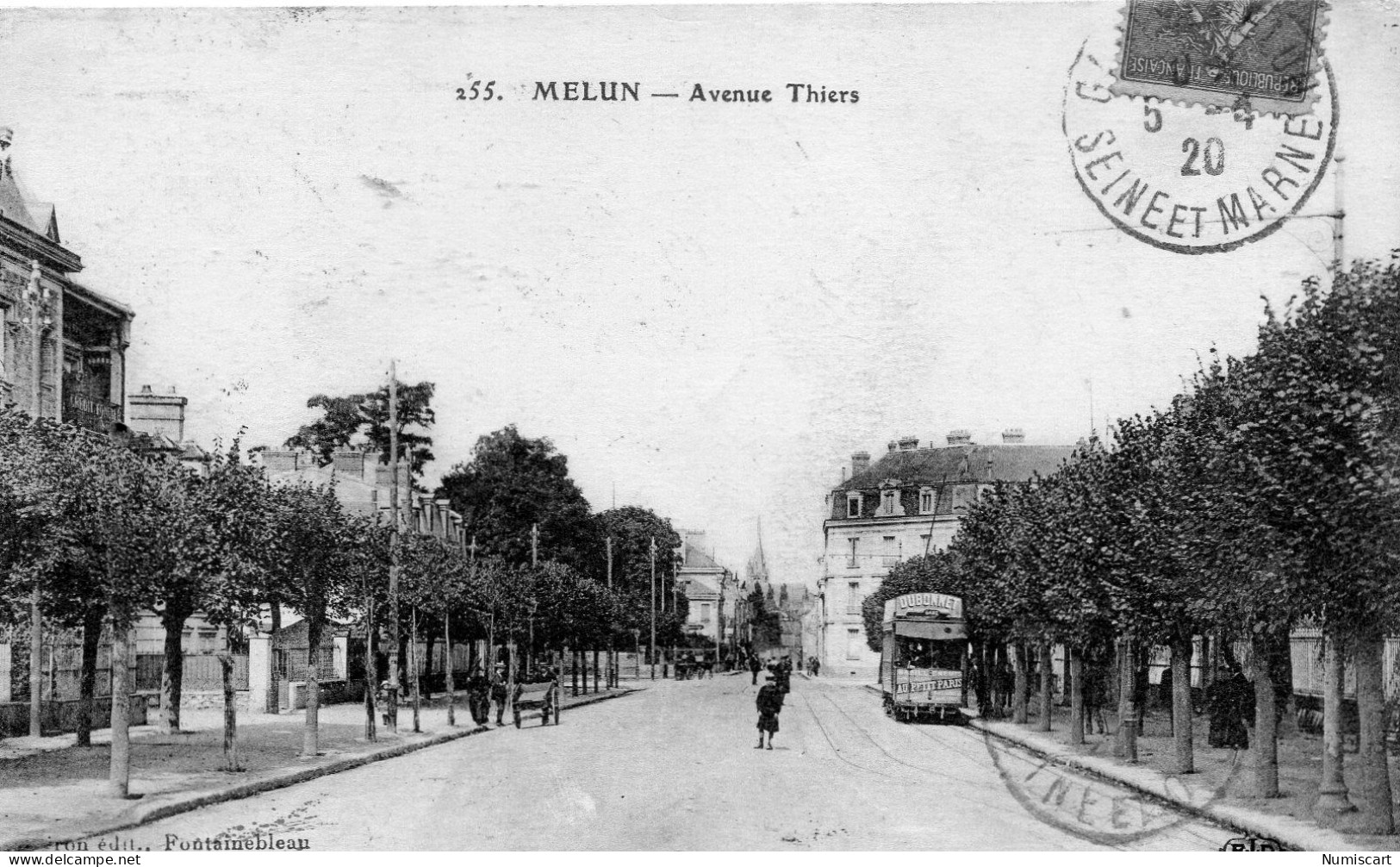 Melun Animée Avenue Thiers Tramway Tram - Melun