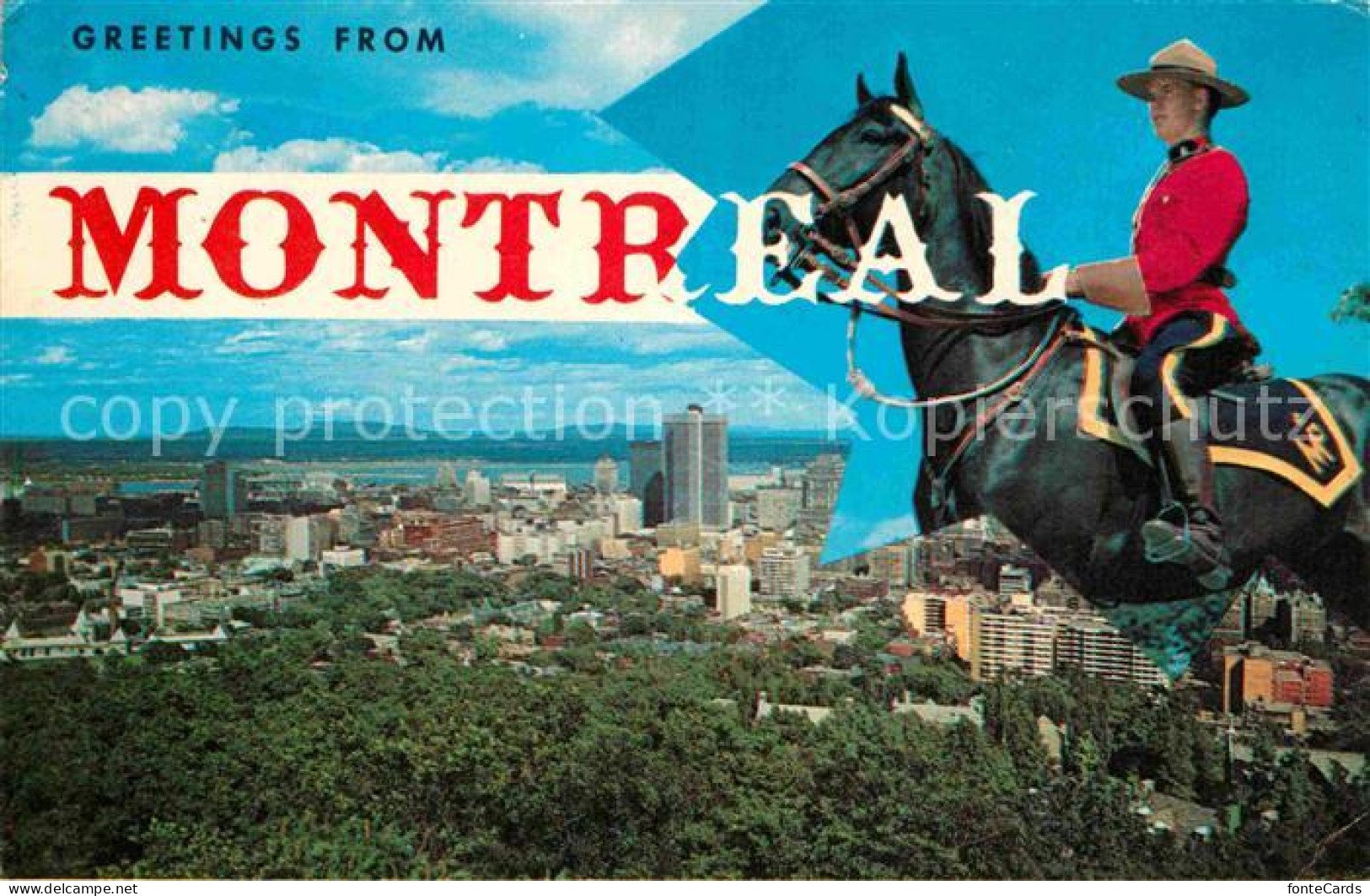 72902876 Montreal Quebec Panorama The Royal Canadian Mountes Police Montreal - Sin Clasificación