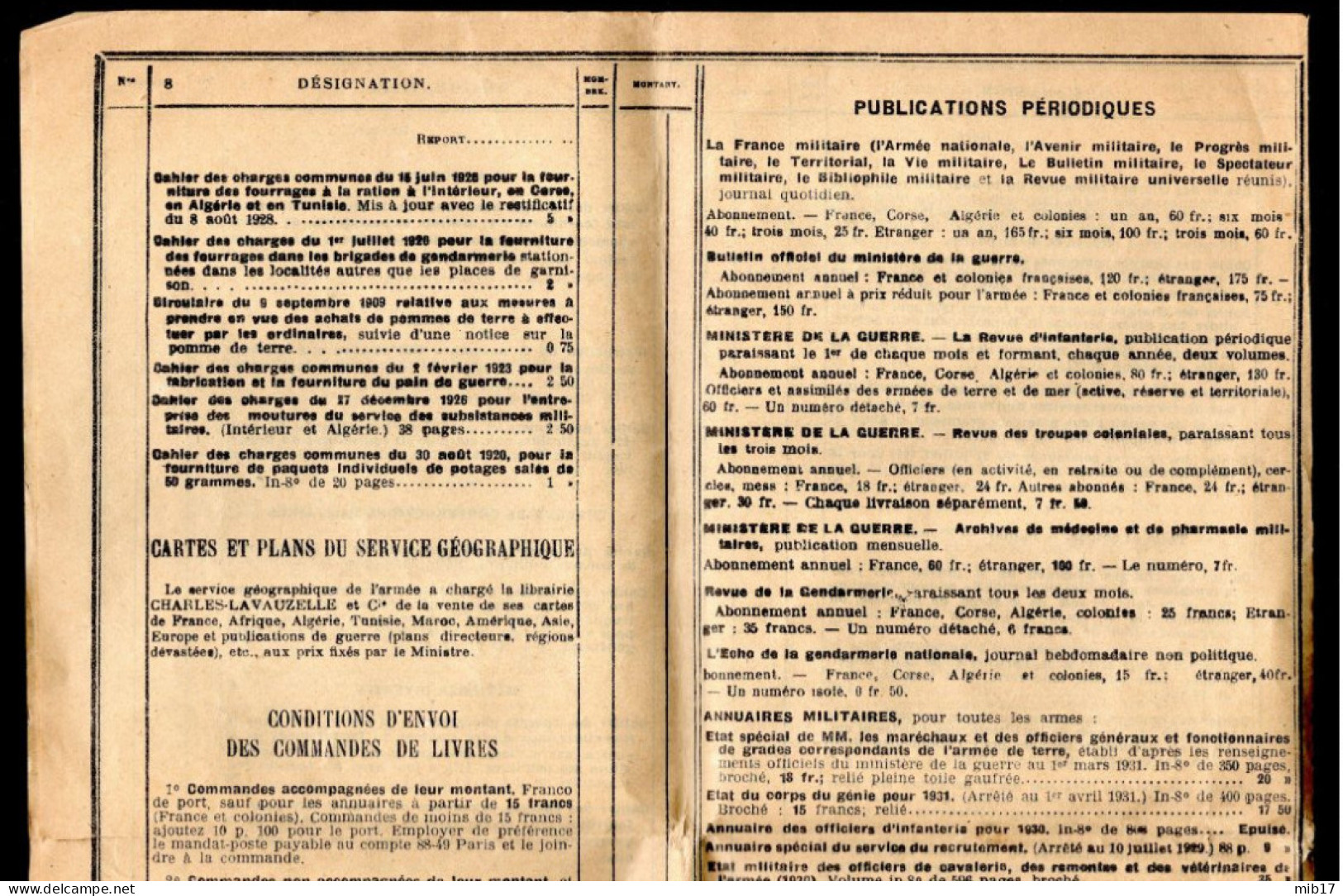 Charles Lavauzelle - édition Refondu Et Méthodique Du Bulletin Officiel Du Ministère De La Guerre Oct/1931 - 1900 – 1949