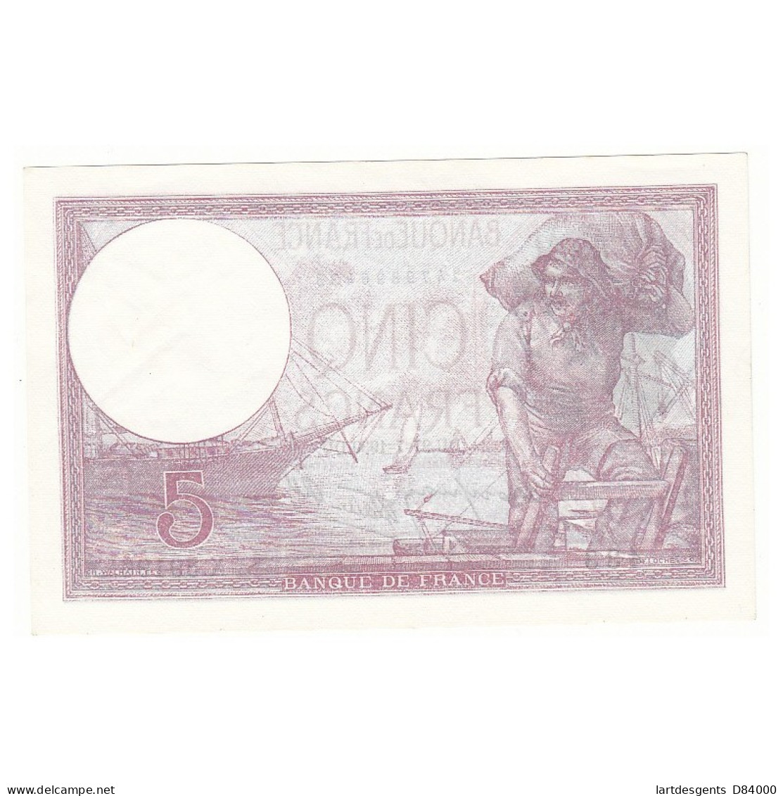 5 FRANCS VIOLET 27-07-1939 P/NEUF Fayette 4.3 - 5 F 1917-1940 ''Violet''