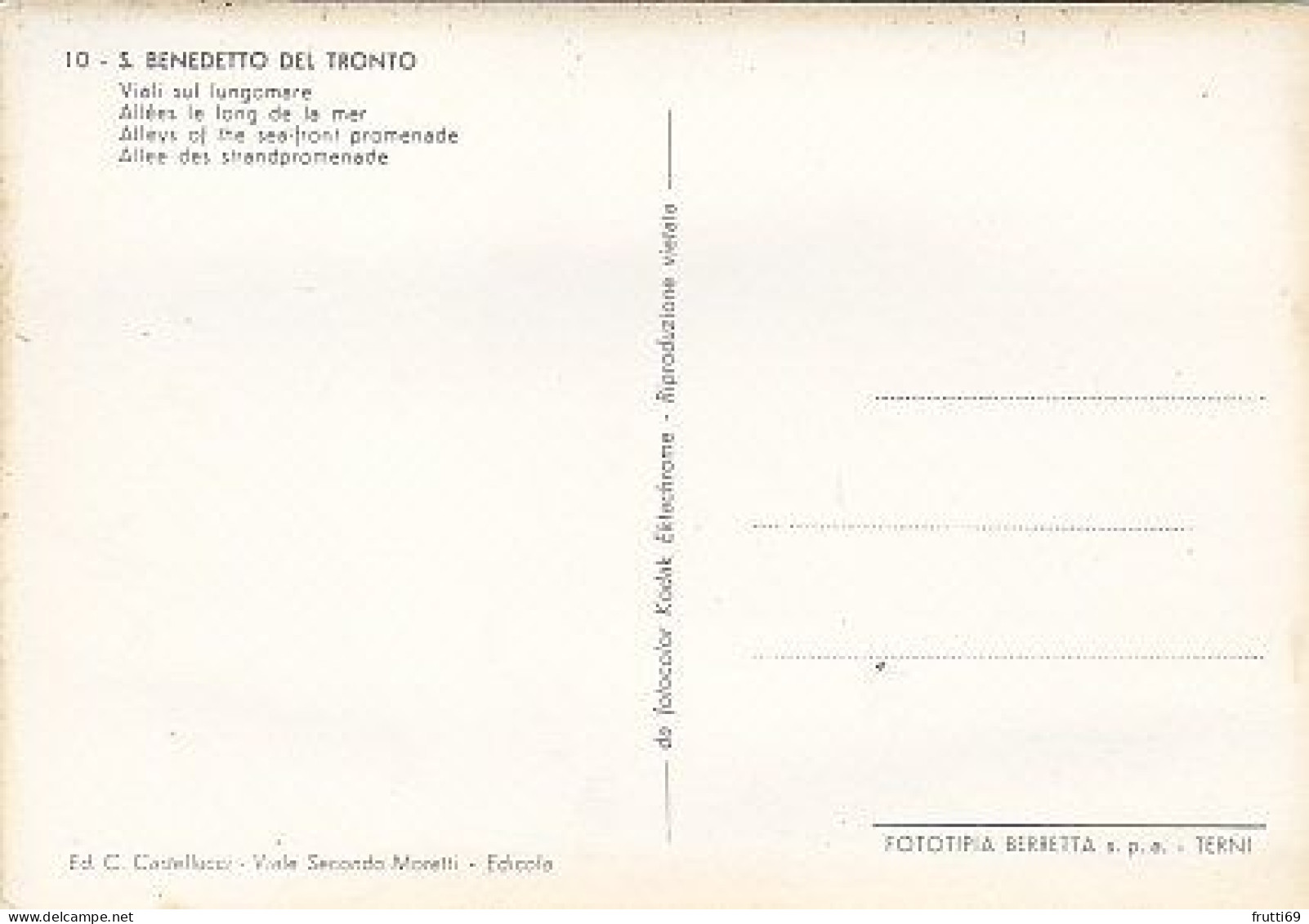 AK 211371 ITALY - S. Benedetto Del Tronto - Otros & Sin Clasificación