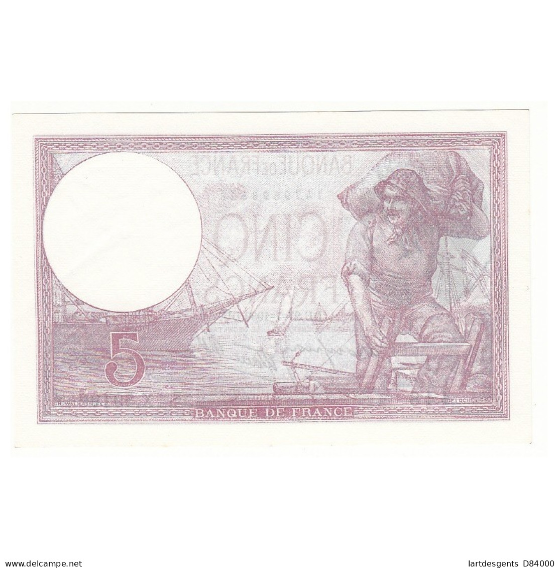 5 FRANCS VIOLET 27-07-1939 P/NEUF Fayette 4.3 - 5 F 1917-1940 ''Violet''