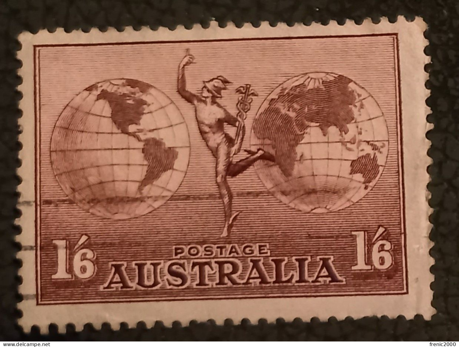 TM 018 - Timbre Australie Poste Aérienne N°5 Oblitéré - Usati