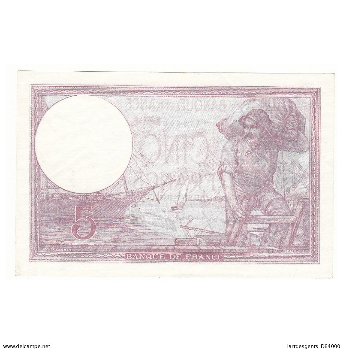 5 FRANCS VIOLET 27-07-1939 P/NEUF Fayette 4.3 - 5 F 1917-1940 ''Violet''