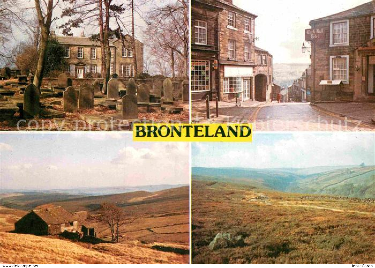 72898384 Yorkshire Humber Bronteland Friedhof Strasse Panorama  United Kingdom - Other & Unclassified