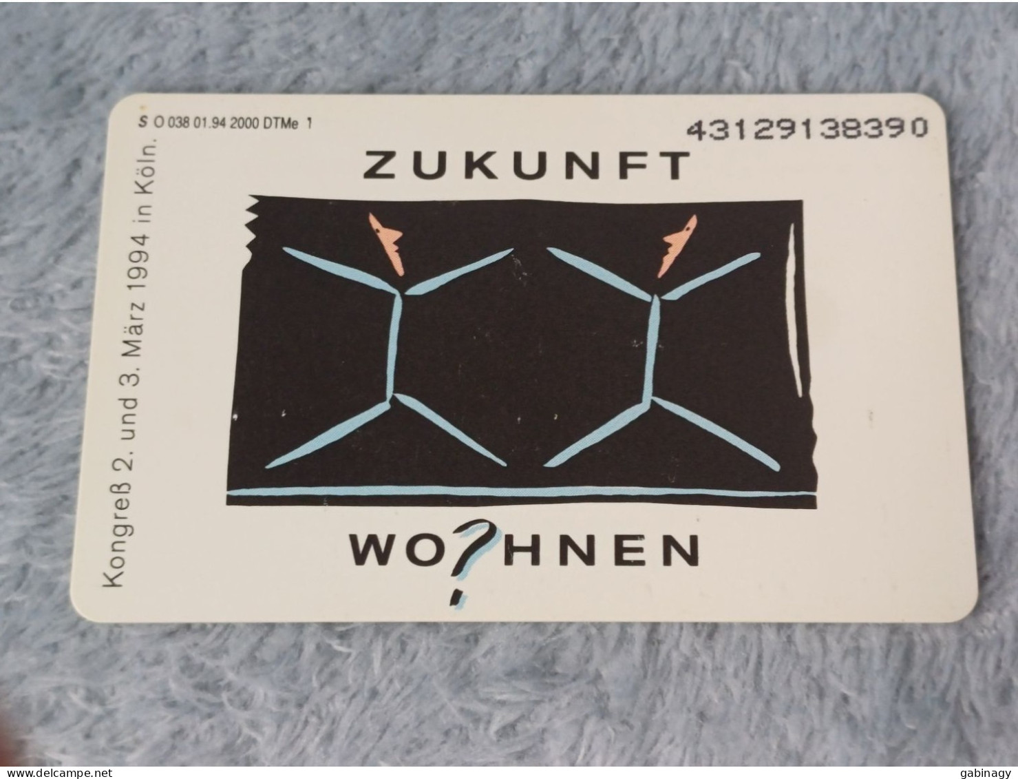 GERMANY-1139 - O 0038 - Beton 3 - Zukunft Wohnen - 2.000ex. - O-Series : Series Clientes Excluidos Servicio De Colección