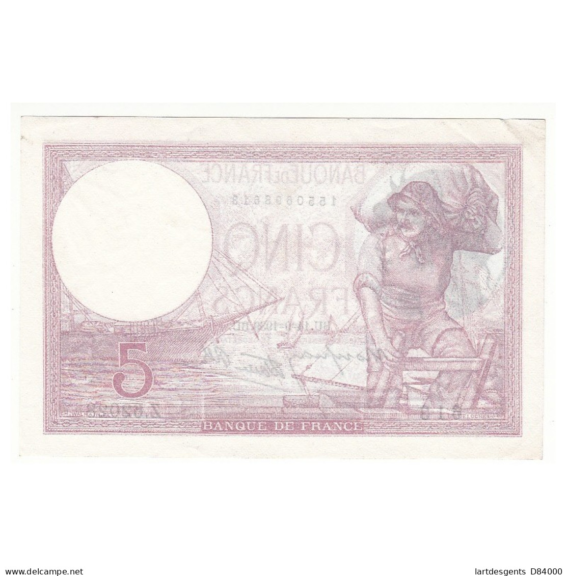 5 FRANCS VIOLET 14-09-1939 SPL  Fayette 4.8 - 5 F 1917-1940 ''Violet''