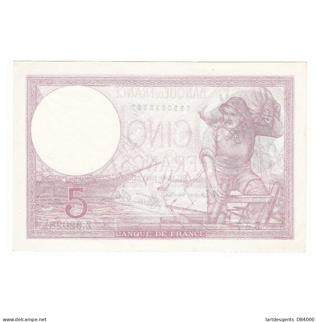 5 FRANCS VIOLET 14-09-1939  NEUF Fayette 4.8 - 5 F 1917-1940 ''Violet''