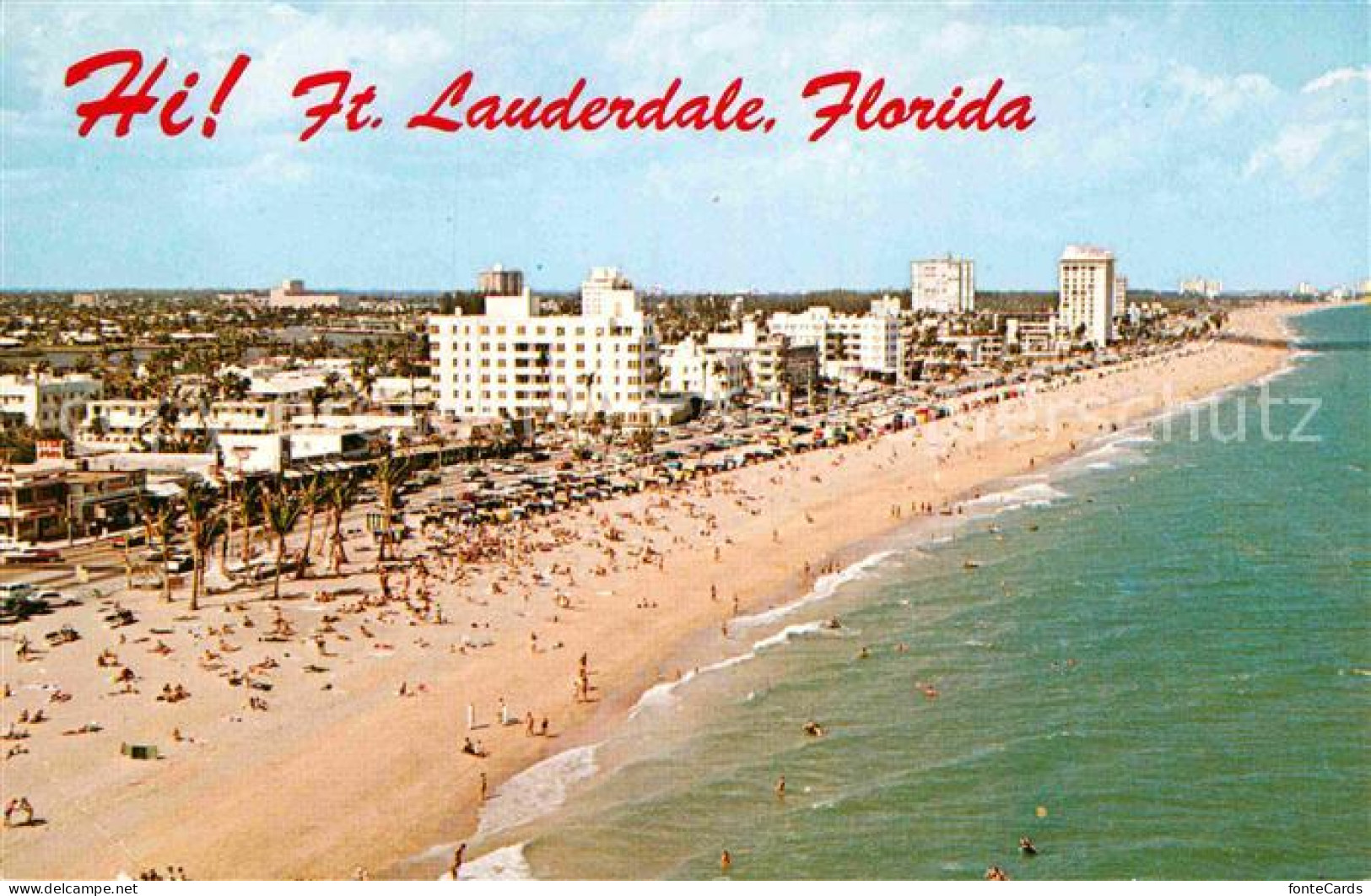 72897180 Fort_Lauderdale Fliegeraufnahme Strand - Autres & Non Classés