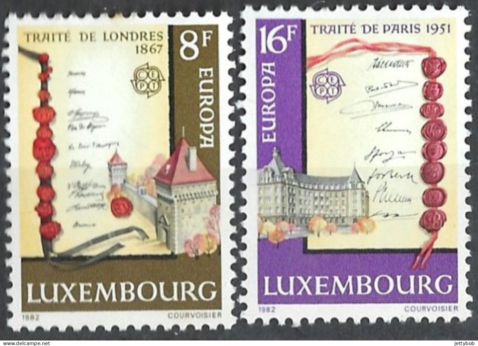 LUXEMBOURG 1982 Europa 2 Values MM - Ungebraucht