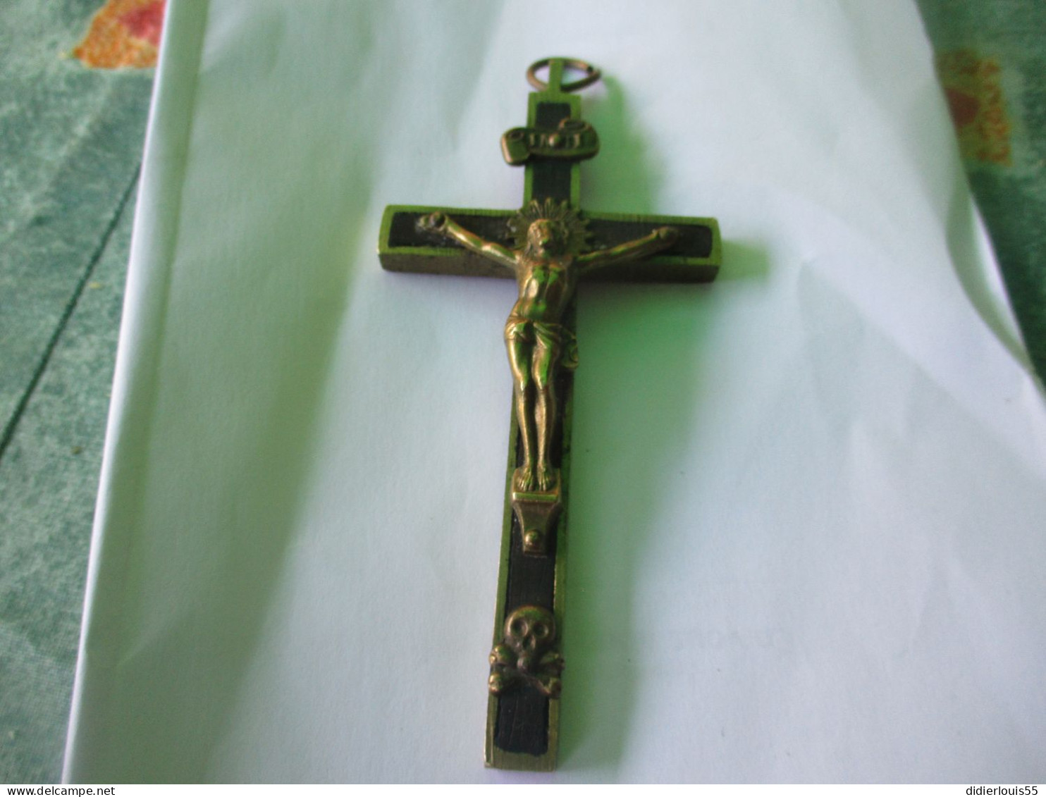 Croix D’aumônier Militaire Allemand Ww1 Cœur Sacré De Jésus En Laiton Et Bois , Bien Lire Les Consignes - 1914-18
