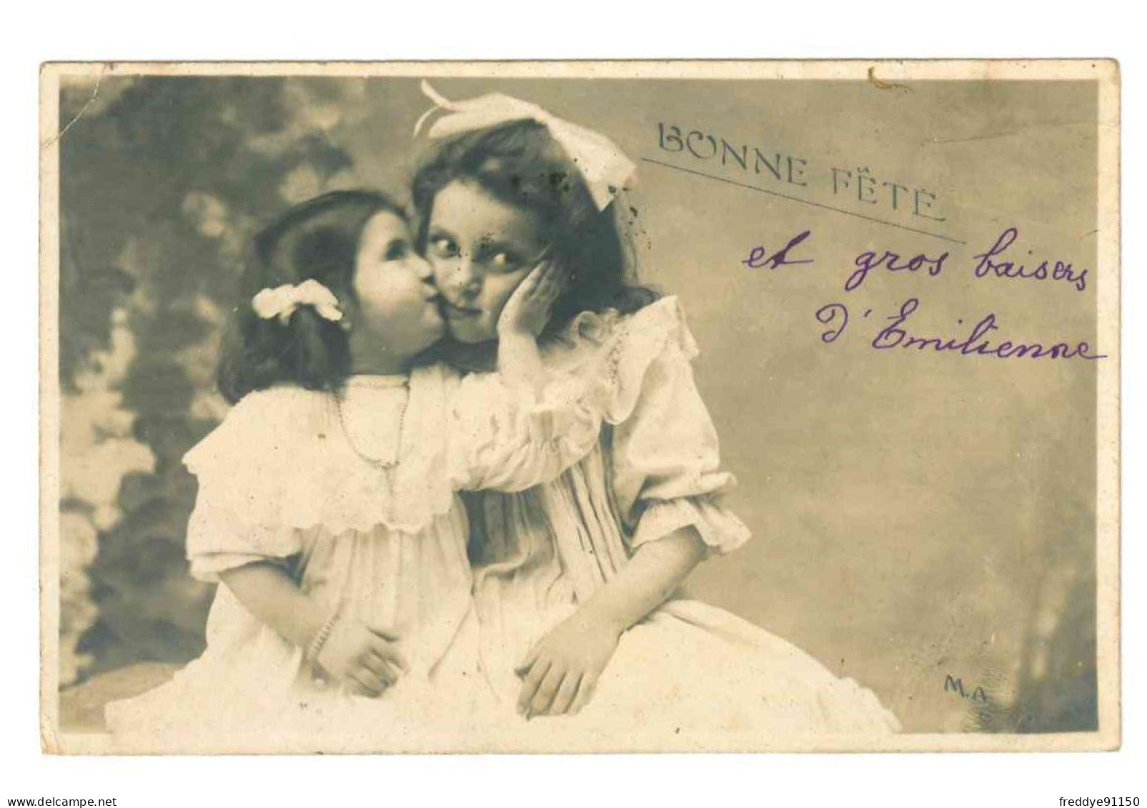 CPA FANTAISIE ENFANTS FILLETTES 1903 - Gruppi Di Bambini & Famiglie