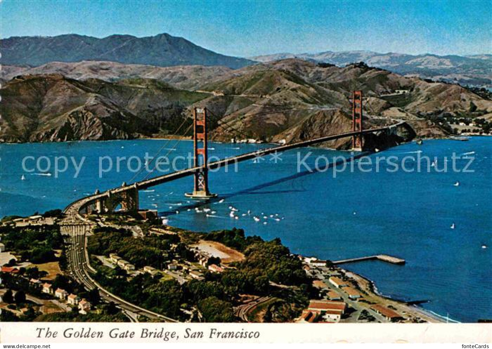 72894195 San_Francisco_California The Golden Gate Bridge Fliegeraufnahme - Other & Unclassified