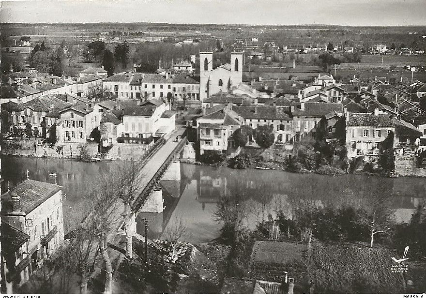 CPSM Grenade Sous Adour Le Pont Sur L'Adour - Other & Unclassified