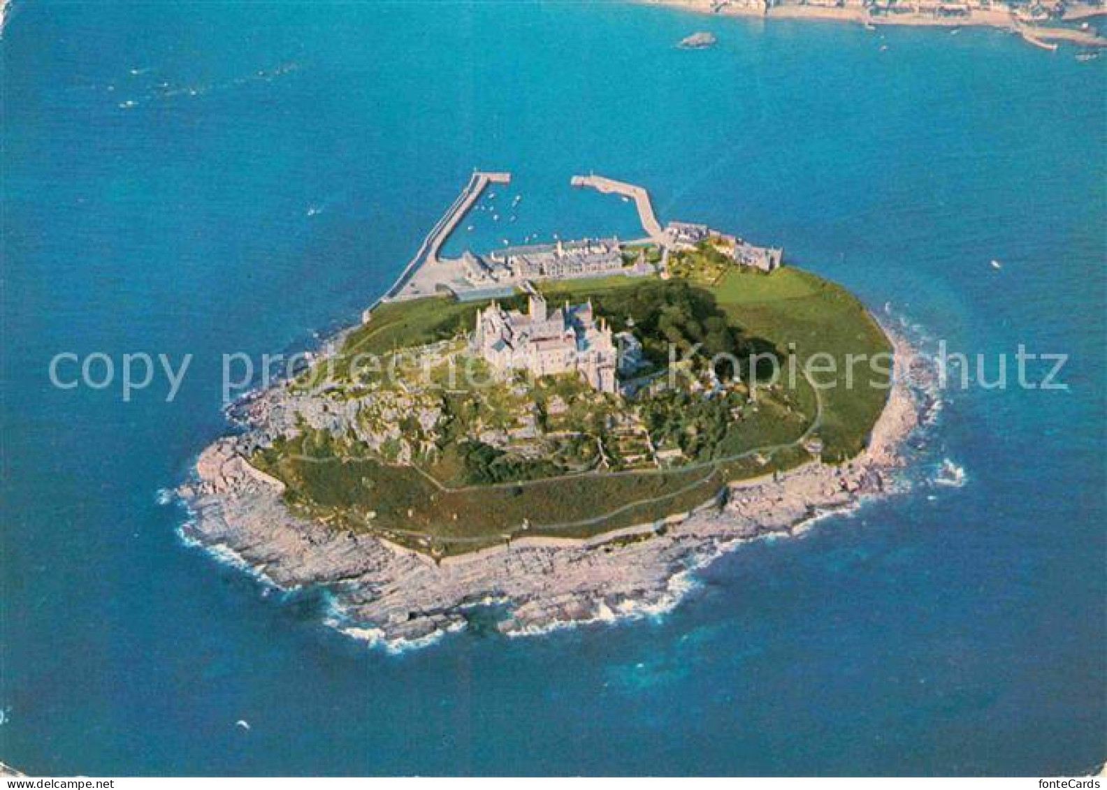 72892831 Marazion Cornwall Fliegeraufnahme Sankt Michael's Mount District Penwit - Andere & Zonder Classificatie