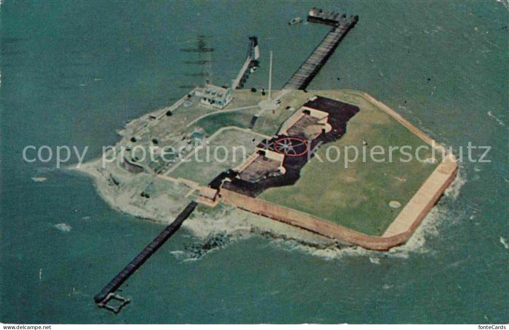 72892219 Charleston_South_Carolina Fort Sumter National Monument Aerial View - Sonstige & Ohne Zuordnung