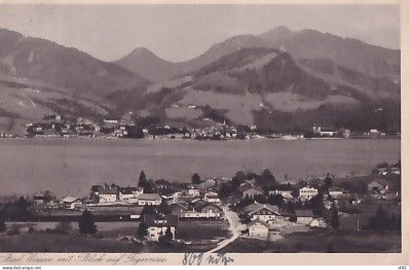 BAD WIESSEE MIT BLICK AUF FEGERNSEE - Bad Wiessee