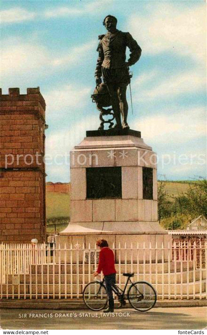 72892184 Tavistock West Devon Sir Francis Drake Statue Monument  - Other & Unclassified