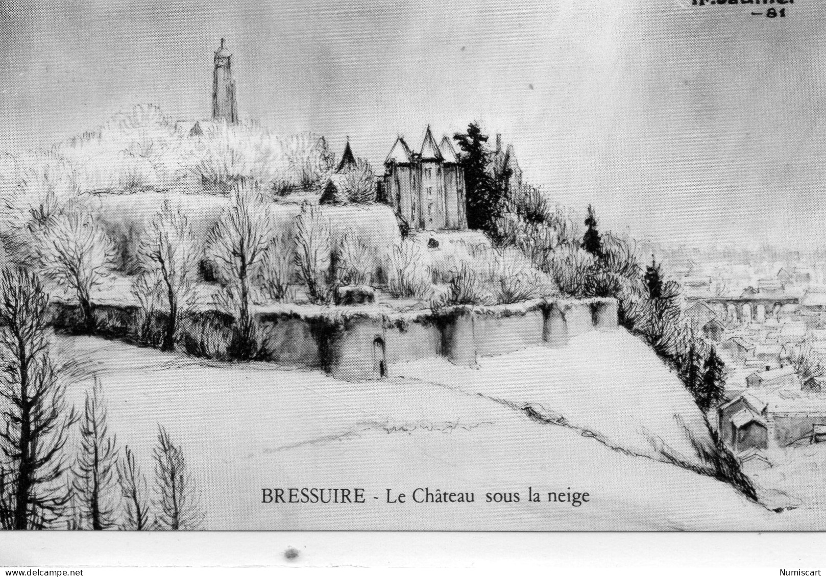 Bressuire Château Sous La Neige - Bressuire