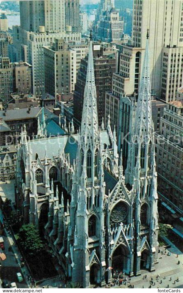 72891686 New_York_City Fliegeraufnahme St. Patrick Cathedrale Fith Avenue - Sonstige & Ohne Zuordnung