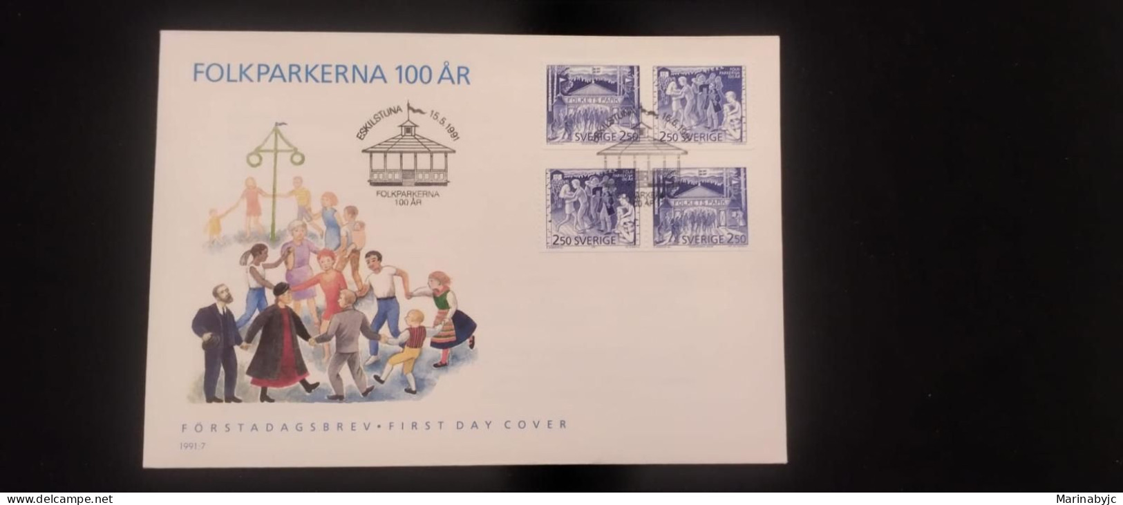 C) 1991. SWEDEN. FDC, ETHNIC GROUPS. MULTIPLE STAMPS. XF - Other & Unclassified