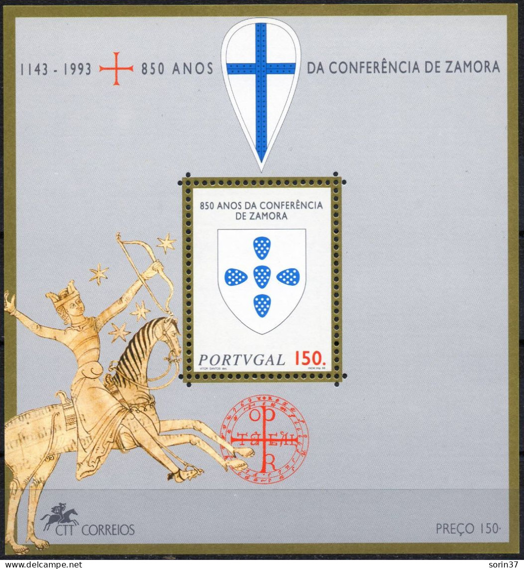 HB Portugal  Block  Año 1993 Nuevo   Conferencia Zamora - Ungebraucht