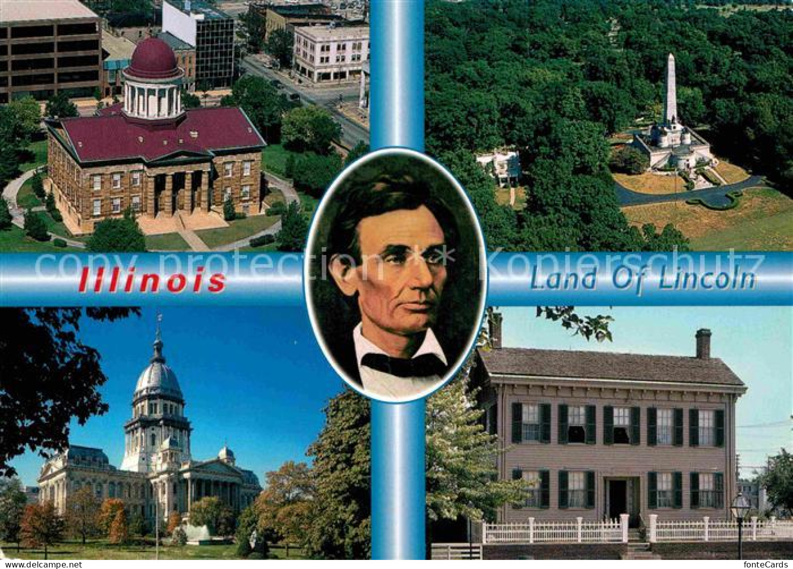 72886209 Illinois_City Land Of Lincoln Capital Lincolns Tomb Lincolns Home - Autres & Non Classés