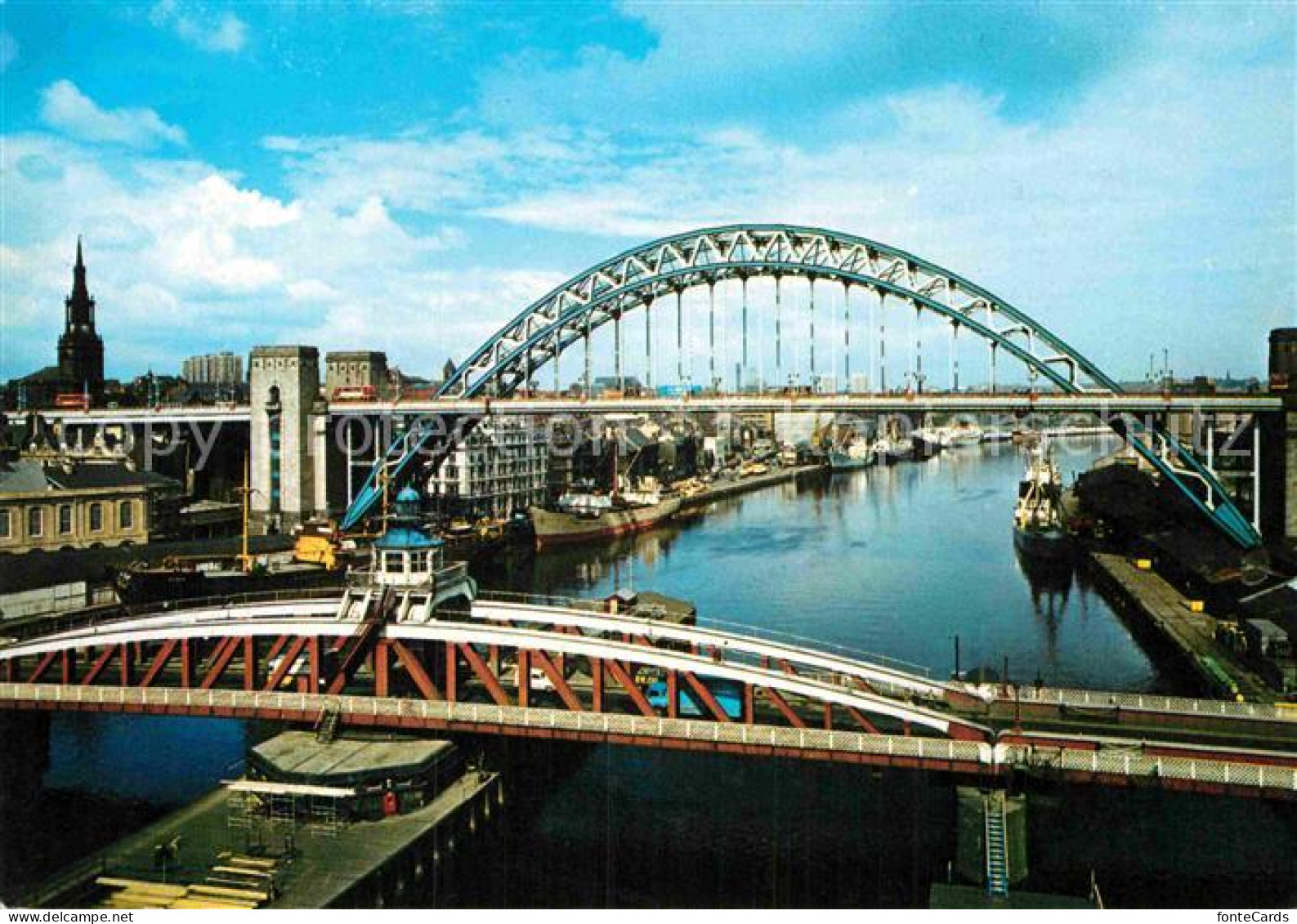 72884632 Newcastle Upon Tyne Swing Bridge And Tyne Bridge  - Otros & Sin Clasificación