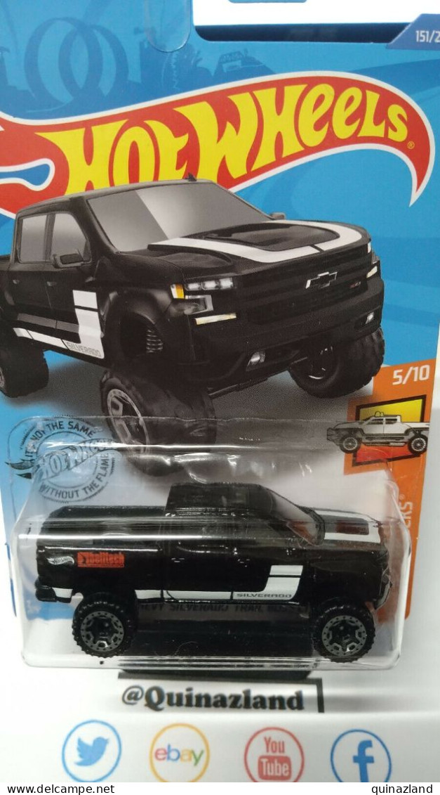 Hot Wheels '19 Chevy Silverado Trail Boss LT 2020-151 (NP24) - HotWheels